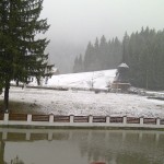 Vedere din curtea Hotel Aurelius de 5 stele din Poiana Brașov