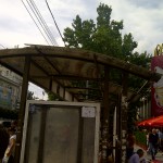 Oprirea din fața Primăriei